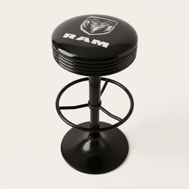 RAM Trucks bar stool, black base