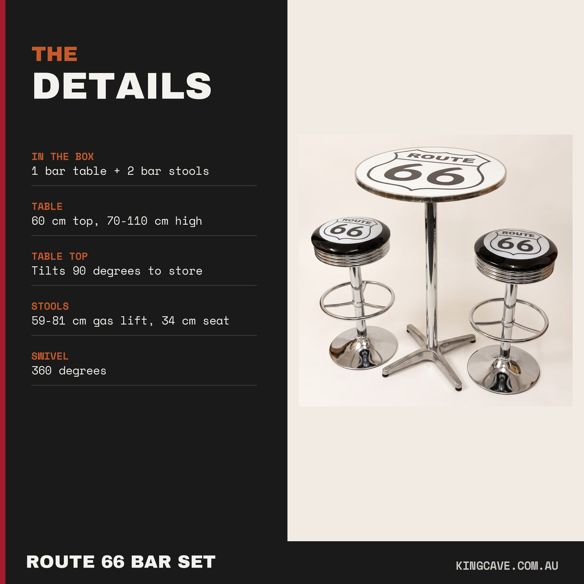 Route 66 bar set details
