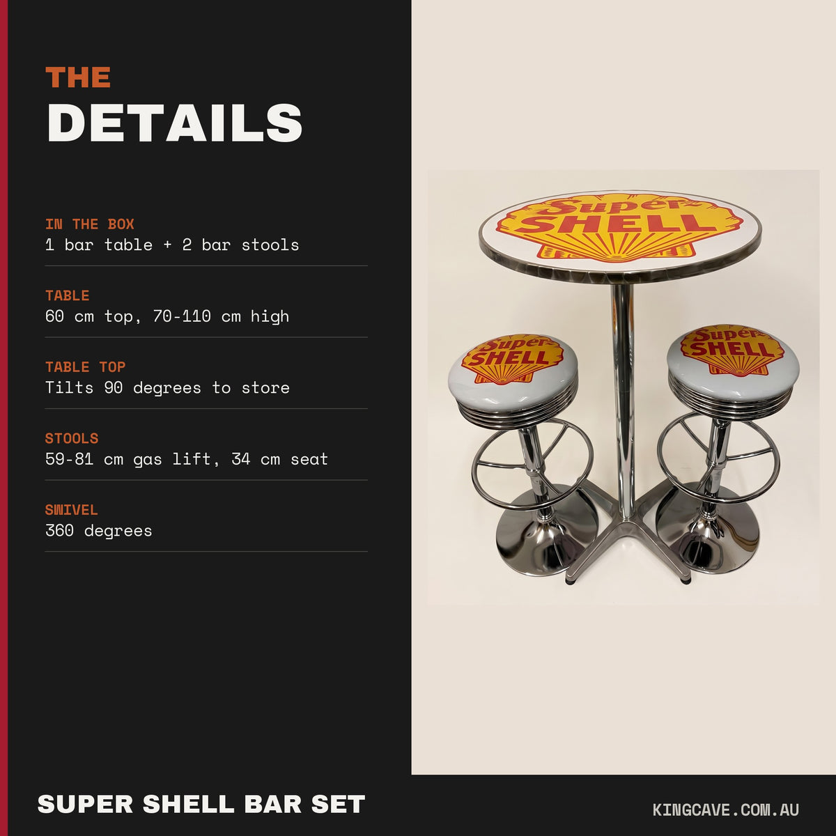 Super Shell bar set details