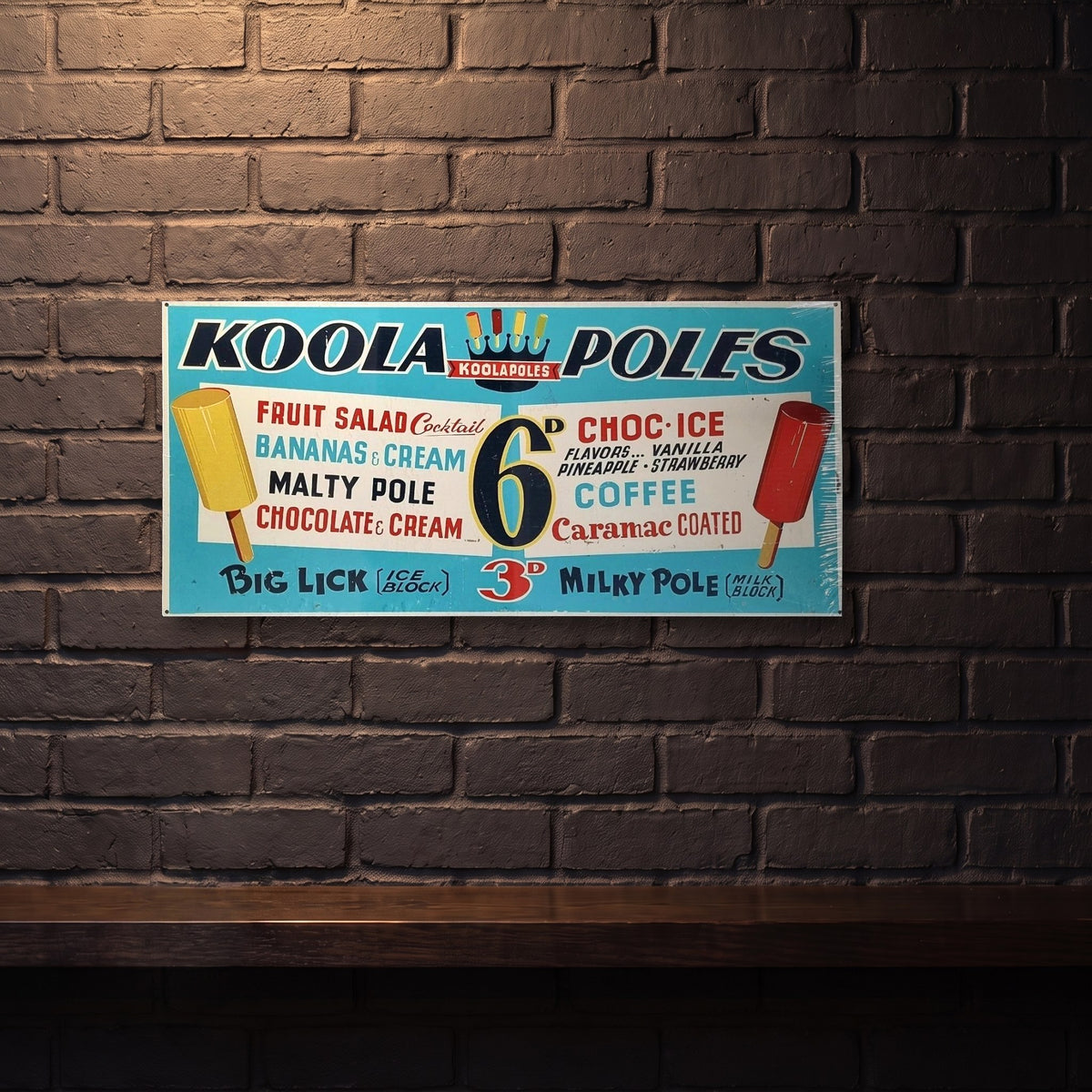 KOOLA POLES 810 X 380 MM METAL SIGN