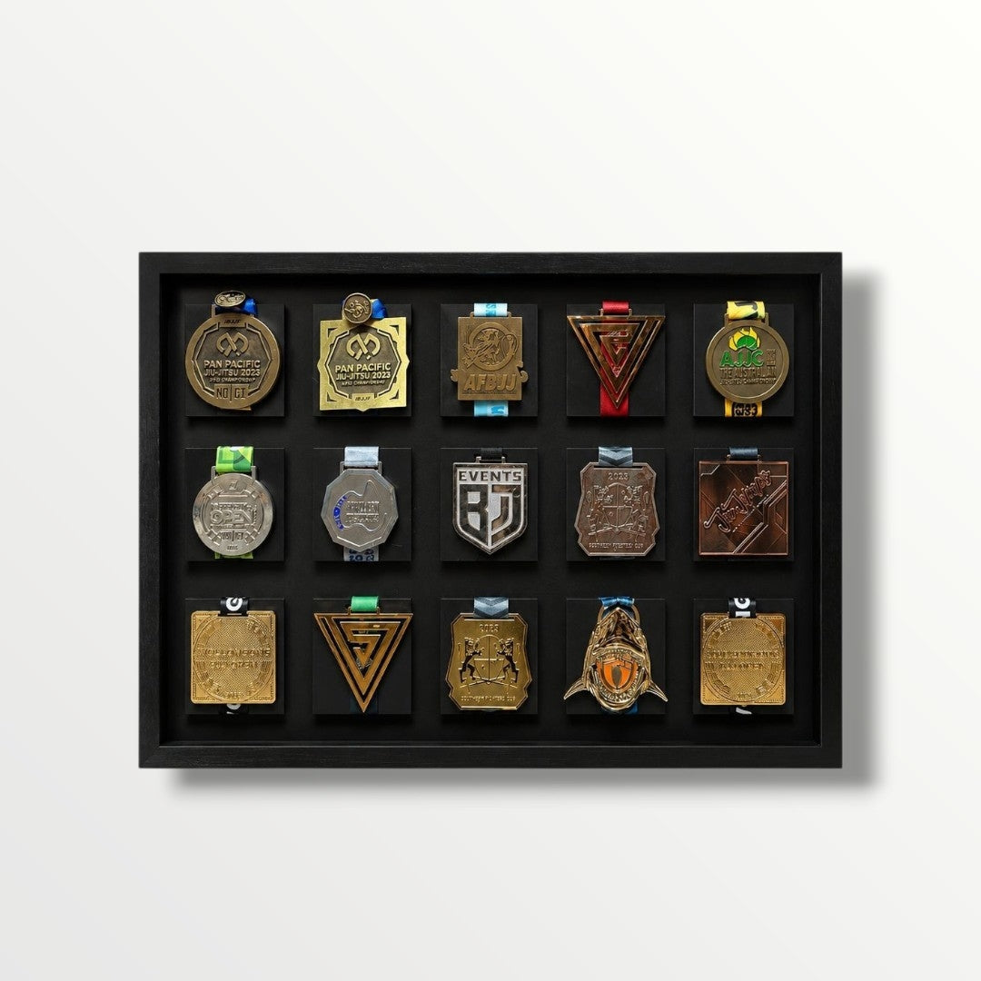 Jiu-Jitsu Medal Display Frame | 15x slots