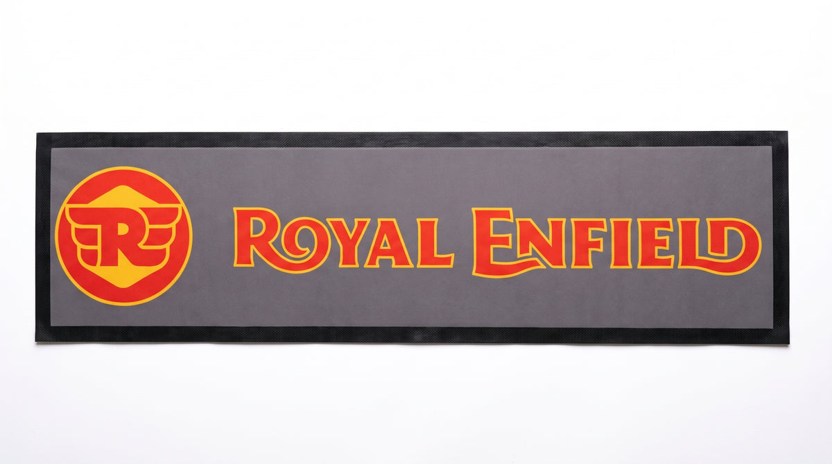 Royal Enfield Motorcycles Premium Rubber-Backed Bar Mat Runner