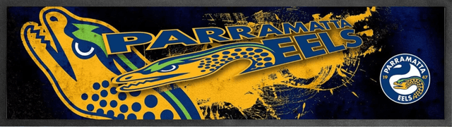 Parramatta Eels NRL Premium Rubber-Backed Bar Mat Runner