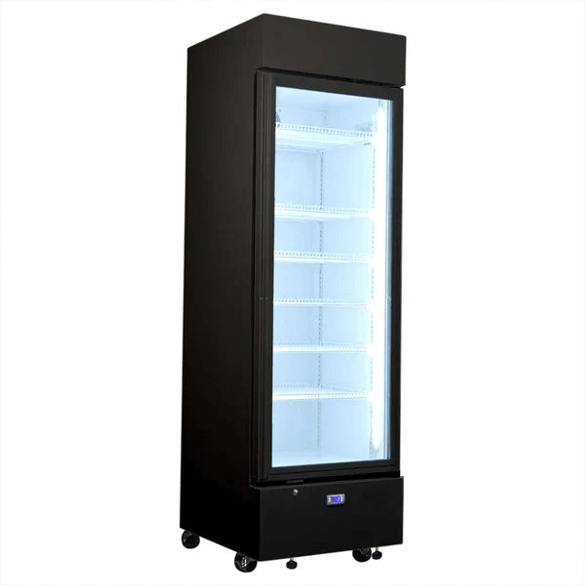 HUS-SC372B — Schmick HUS-SC372B bar fridge - glass door detail