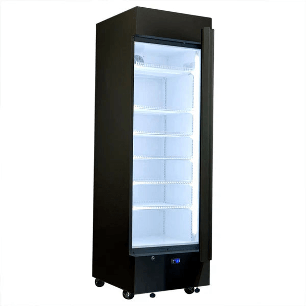 HUS-SC372B — Schmick HUS-SC372B bar fridge - glass door detail