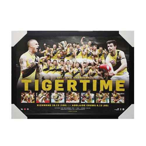 2017 Richmond Tigertime Premiership Print Framed - Official AFL Memorabilia - KING CAVE