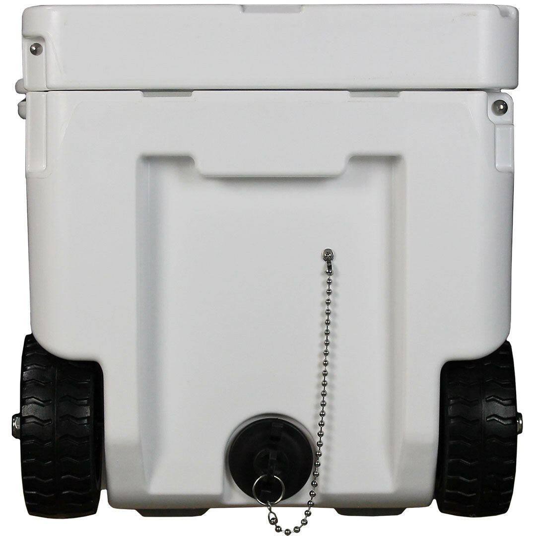 Rhino ES-50QTW Roto Molded Foam Injected 50 Litre Ice Box With Longest Ice Retention And Cool Wheels With Handle - Model ES-50QTW