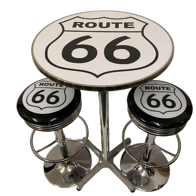 Route 66 Bar Table & Bar Stool Set