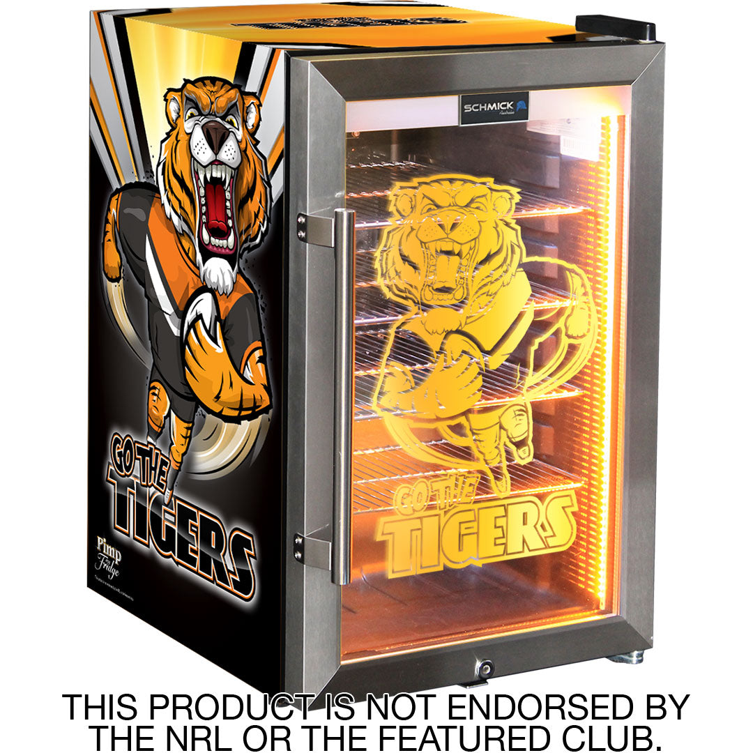 Tigers Rugby Team Design Club branded bar fridge, Great gift idea! - Model HUS-SC70-SS-RUG-TIGERS