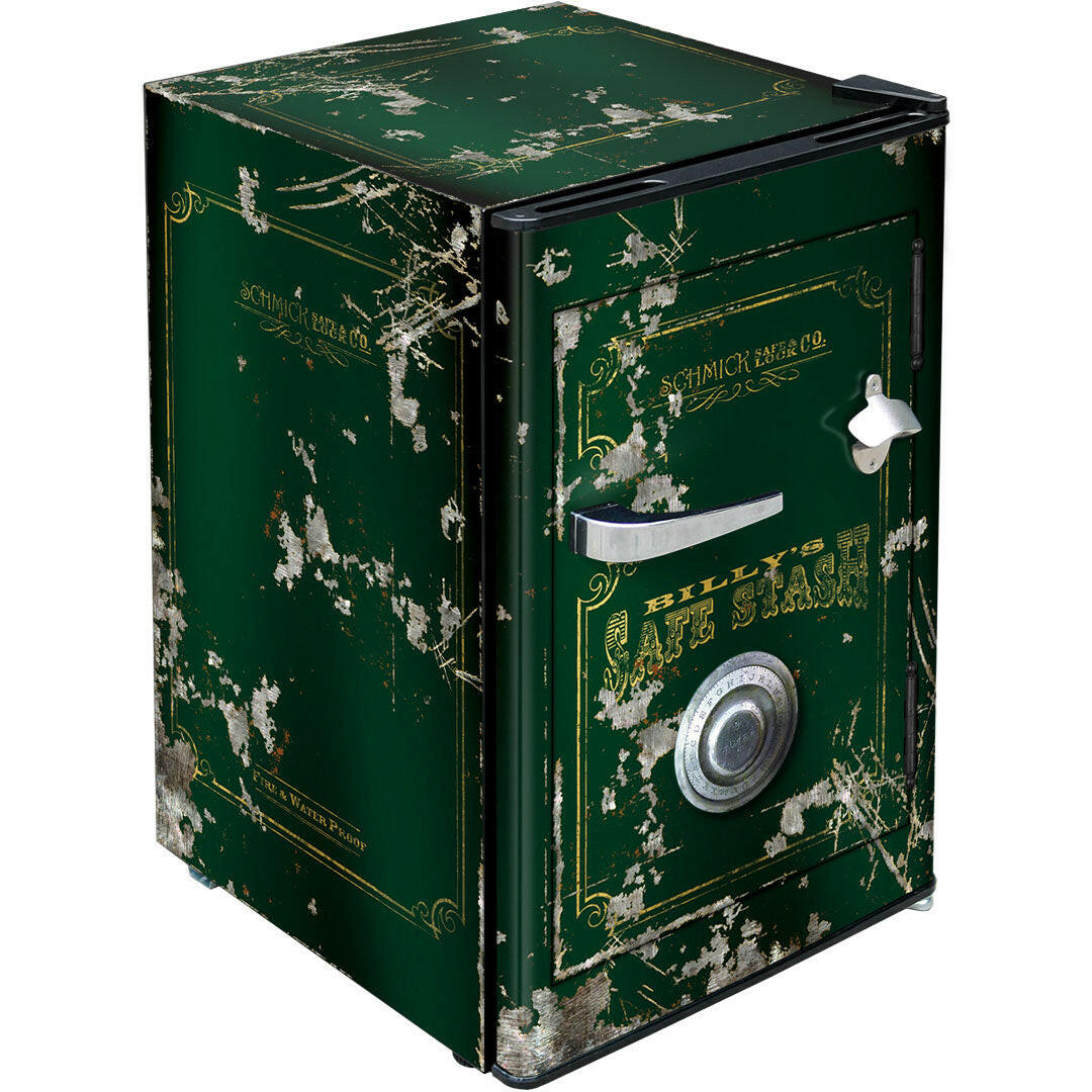 Retro Safe Design Mini Bar Fridge 70 Litre Schmick Brand With Opener - Model HUS-BC70B-SAFE