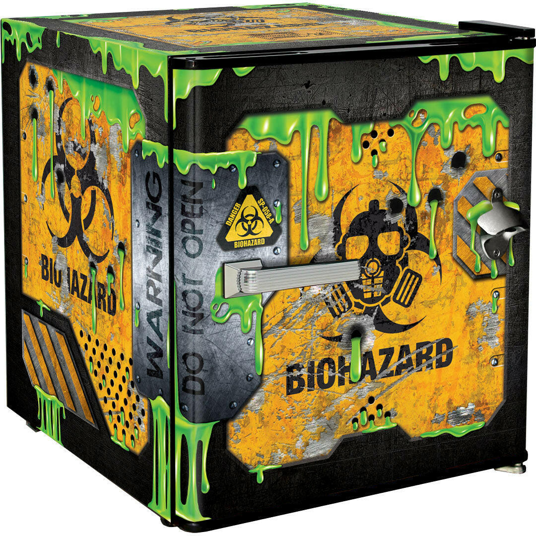 Schmick - HUS-BC46B-SLIME – Toxic Slime Crate Retro Mini Bar Fridge – 46 Litres