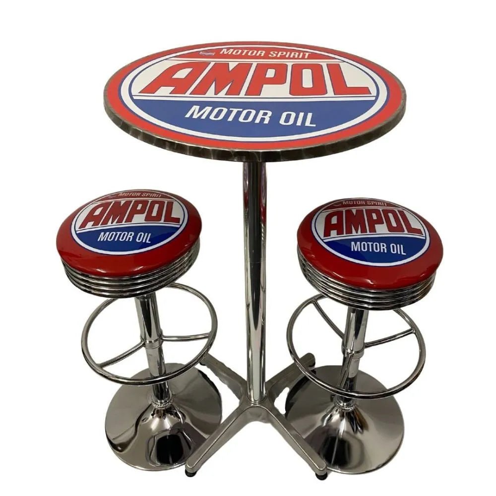 Ampol Bar Table & Bar Stool Set - KING CAVE