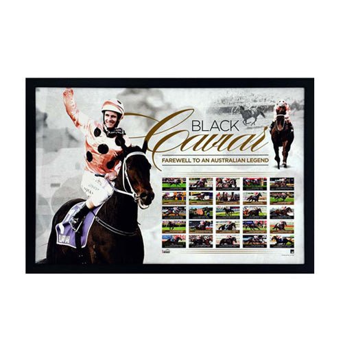 Black Caviar – Farewell To An Australian Legend Print Framed - KING CAVE