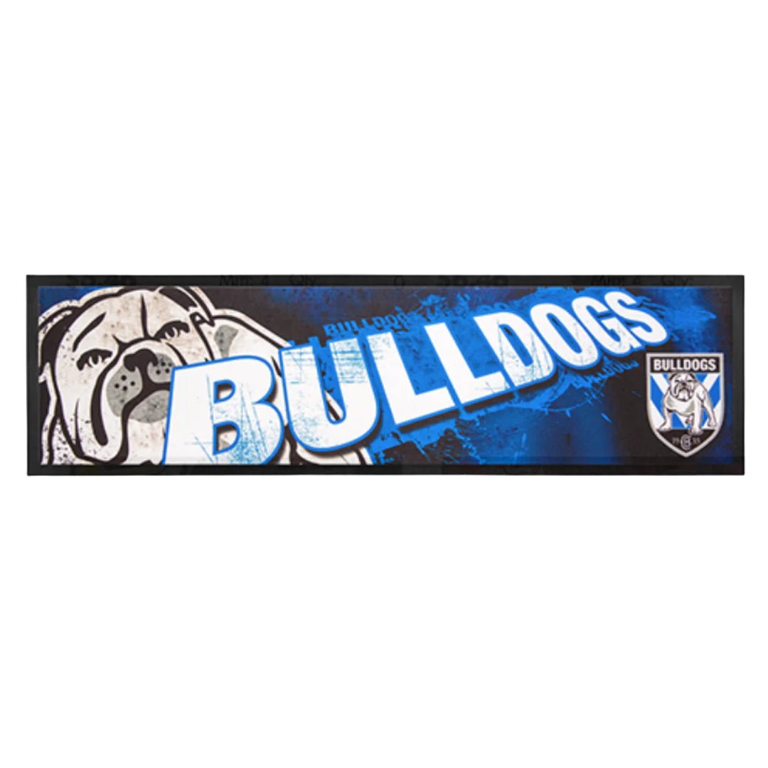Canterbury-Bankstown Bulldogs NRL Premium Rubber-Backed Bar Mat Runner - KING CAVE