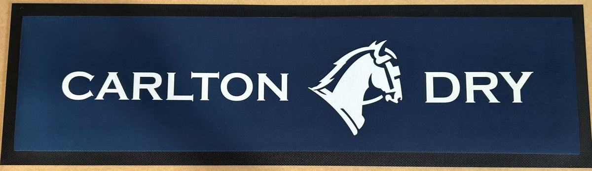 Carlton Dry Dark Premium Rubber-Backed Bar Runner - KING CAVE