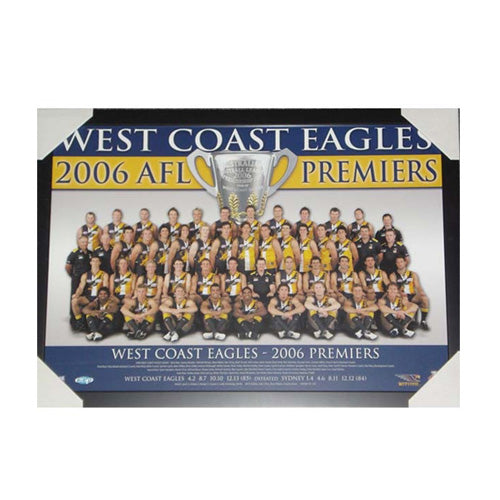West Coast 2006 Premiers Print Framed