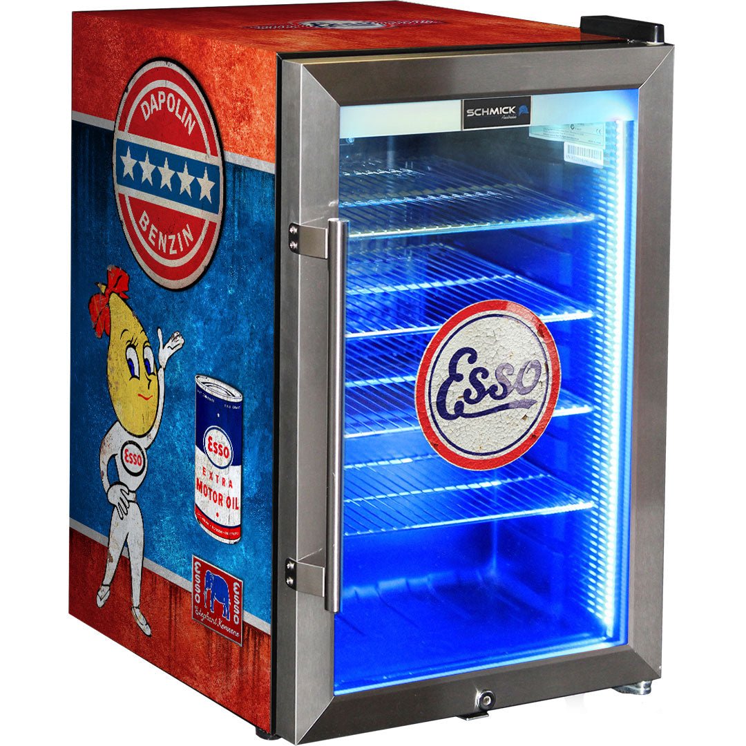 Esso Vintage Fuel Pump Branded Bar Fridge - KING CAVE