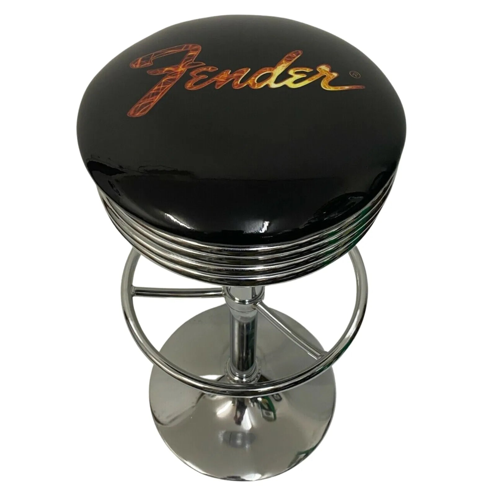 Fender Stainless Steel Gas-Lift Adjustable Bar Stool - KING CAVE