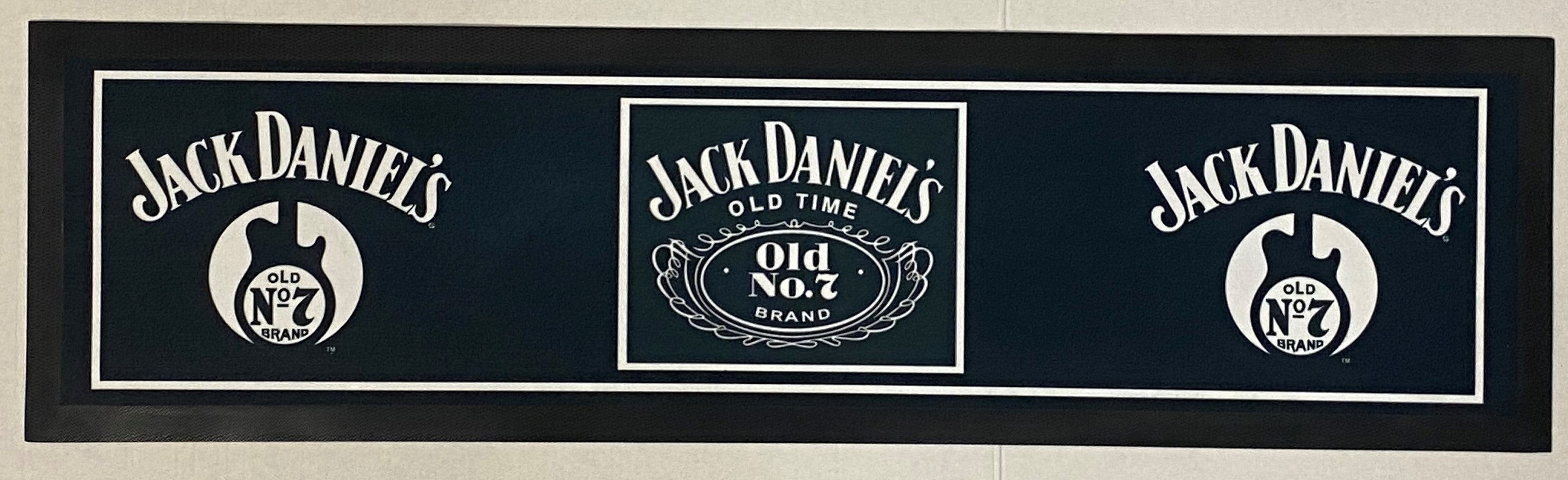 Jack Daniels Rubber Bar Mat Runner - Bettaline Brand, Non-Slip For Counters