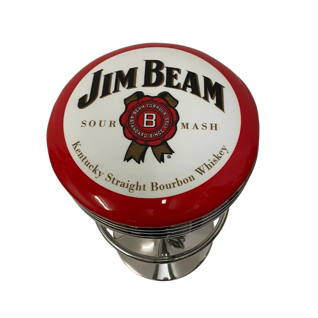 Jim Beam Premium Retro Gas-Lift Bar Stool - KING CAVE