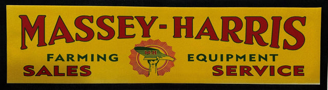Massey-Harris Yellow Premium Rubber-Backed Bar Mat Runner - KING CAVE