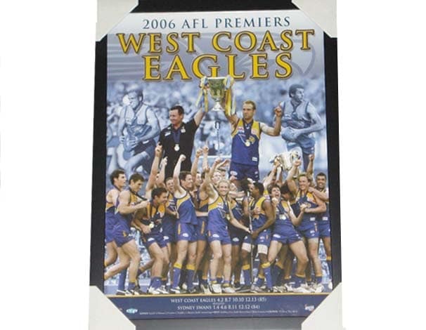 West Coast Eagles Premiers 2006 Print Framed