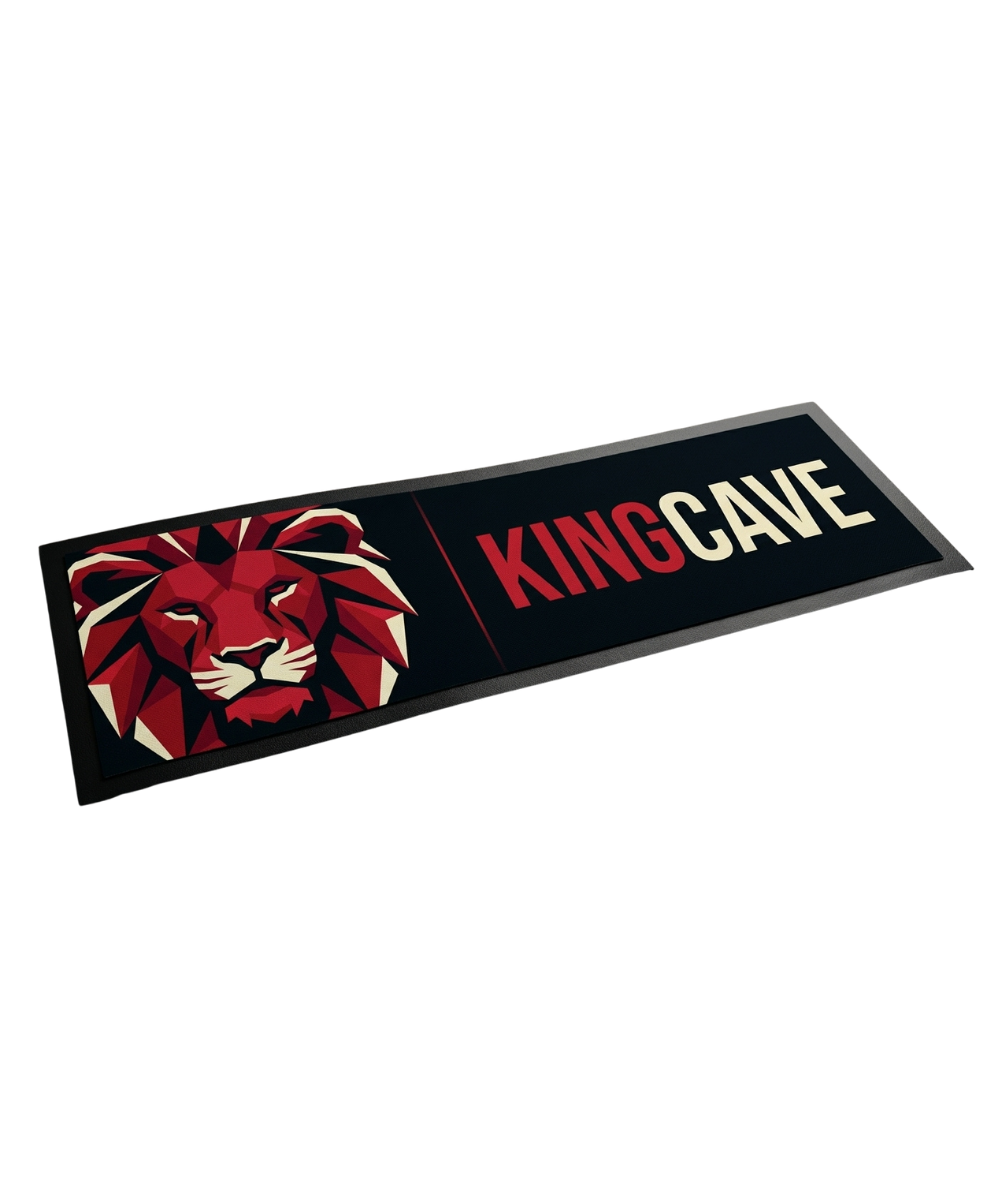 KingCave branded bar mat