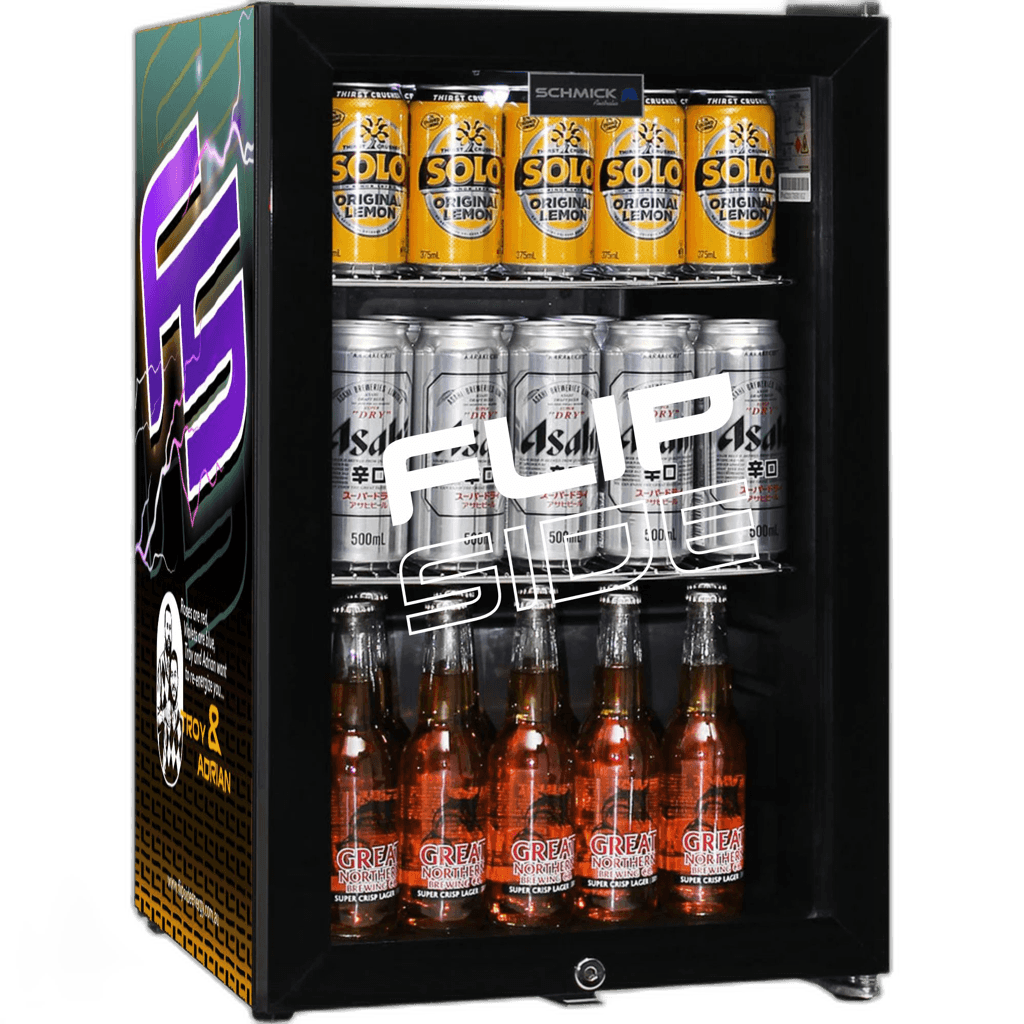 Flipside Energy custom branded 160l fridge