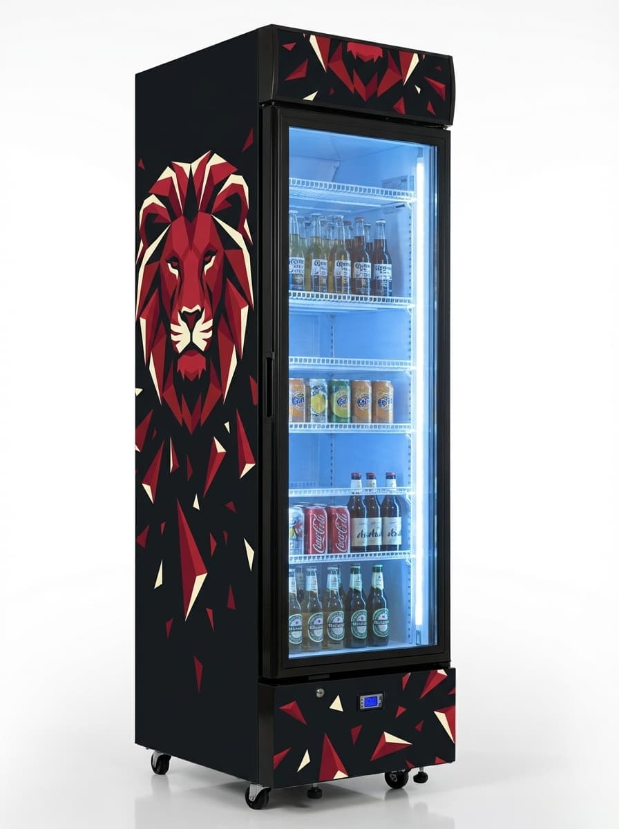 KingCave Lion branded bar fridge