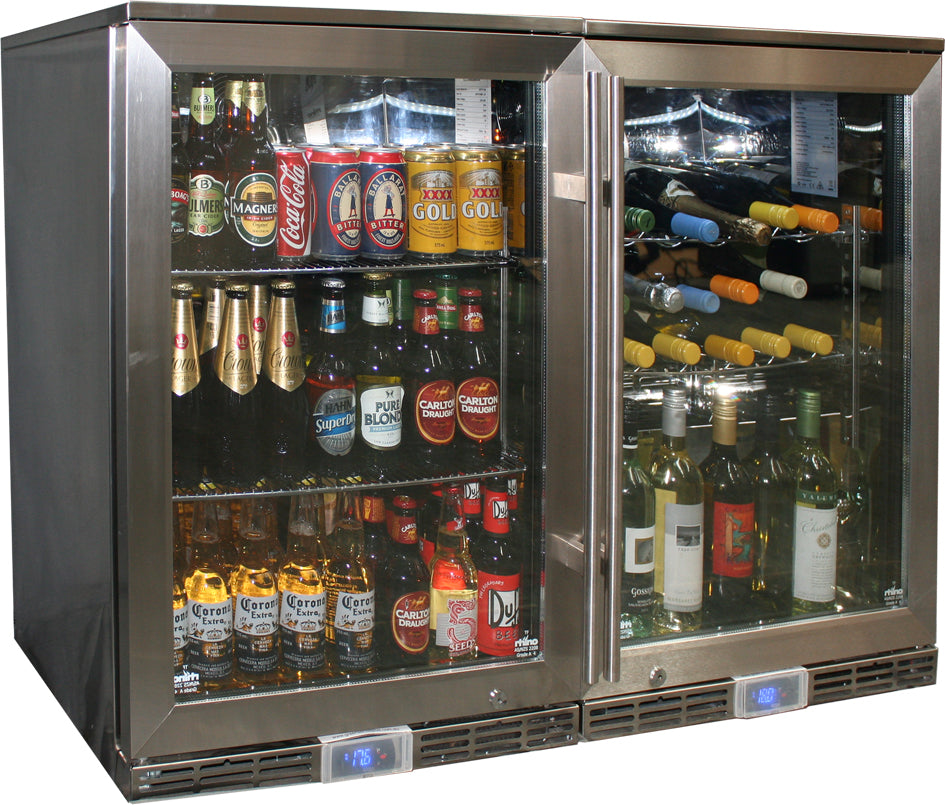 Rhino GSP1H-840-BW bar fridge - front view