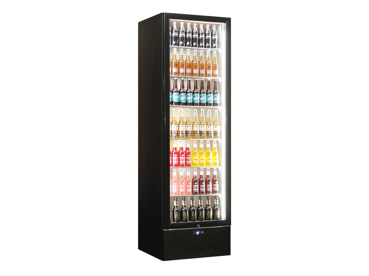 Schmick SK422R-B-HD bar fridge - glass door detail