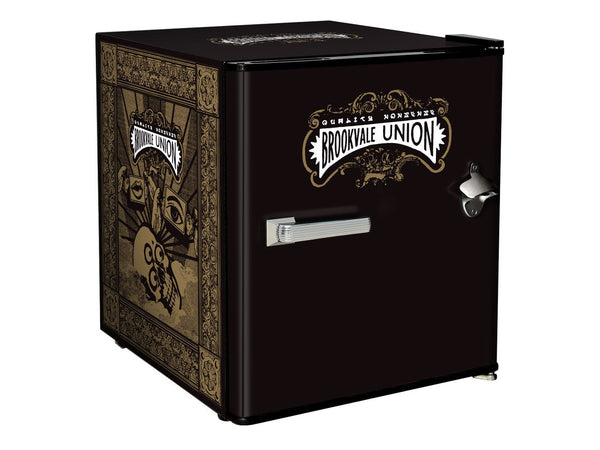 Brookvale Union 46L vintage mini bar fridge — licensed artwork