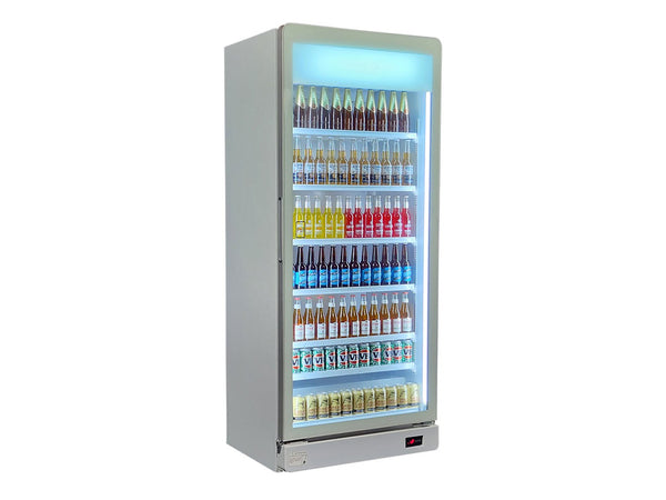Schmick HUS-SC700W bar fridge - glass door detail