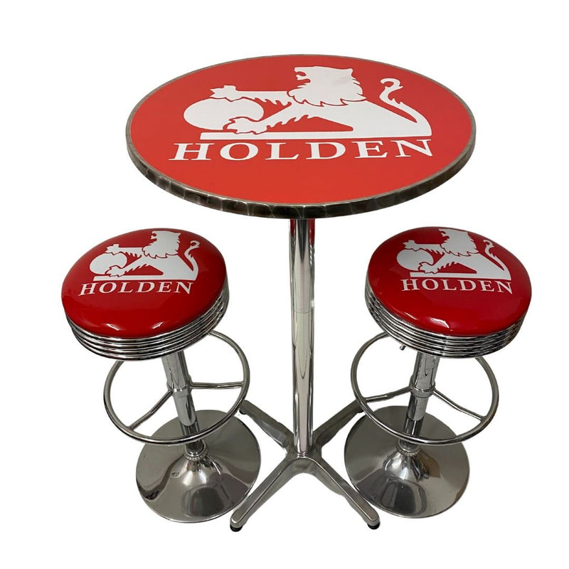 Holden Retro Lion bar table with two matching gas-lift bar stools