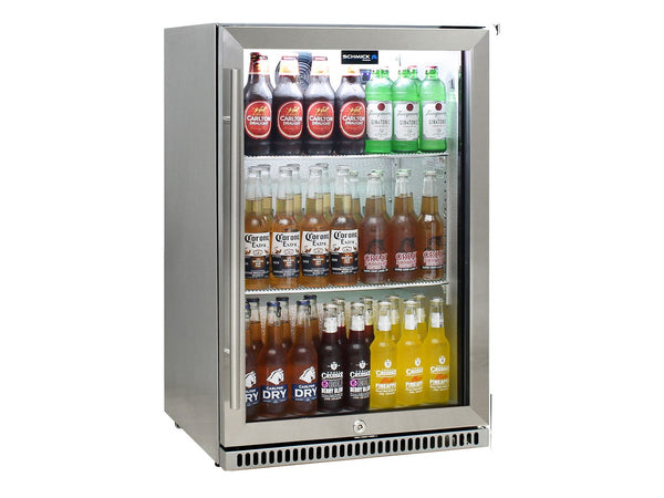 Schmick SK118 tropical heated glass bar fridge — Insignia comparison
