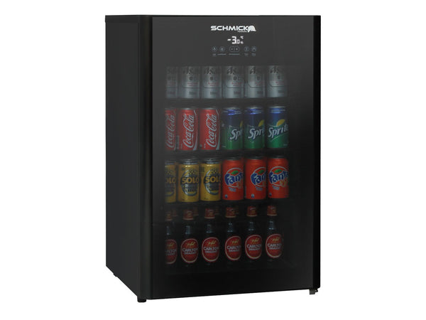 Schmick HUS-EX108 bar fridge - glass door detail