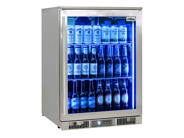 Rhino ENV1R-SS bar fridge - front view