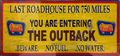 Golden Fleece Last Roadhouse Outback Retro Metal Sign - 810 x 380mm