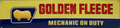 Golden Fleece Mechanic ON Duty Retro Metal Sign - 800 x 200mm