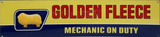 Golden Fleece Mechanic ON Duty Retro Metal Sign - 800 x 200mm