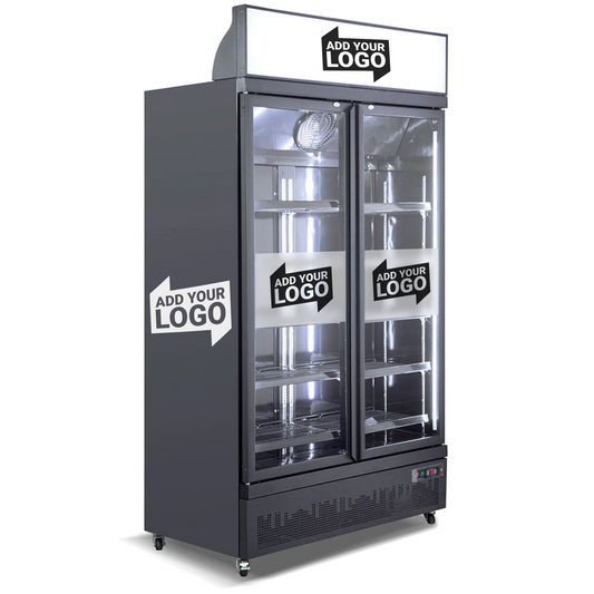 1081 Litres Commercial Upright 2 Door Refrigerator – IC COLD FC-BD126AH - Add Your Logo