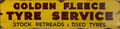 Golden Fleece Tyre Service Retro Metal Sign - 800 x 200mm