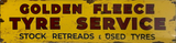 Golden Fleece Tyre Service Retro Metal Sign - 800 x 200mm