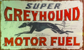 Greyhound Motor Fuel Retro Metal Sign - 600 x 400mm