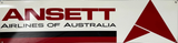 Ansett Airlines Retro Metal Sign - 800 x 200mm