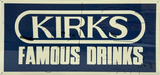 Kirks Soft Drinks Retro Metal Sign - 600 x 300mm