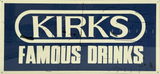 Kirks Soft Drinks Retro Metal Sign - 810 x 380mm
