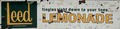 Leed Lemonade Retro Metal Sign - 800 x 200mm
