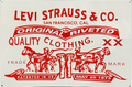 Levi Strauss Jeans CM Premium Retro Metal Sign - 600 x 400mm