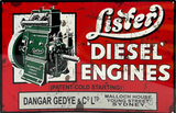 Lister Diesel Engines Retro Metal Sign - 600 x 400mm